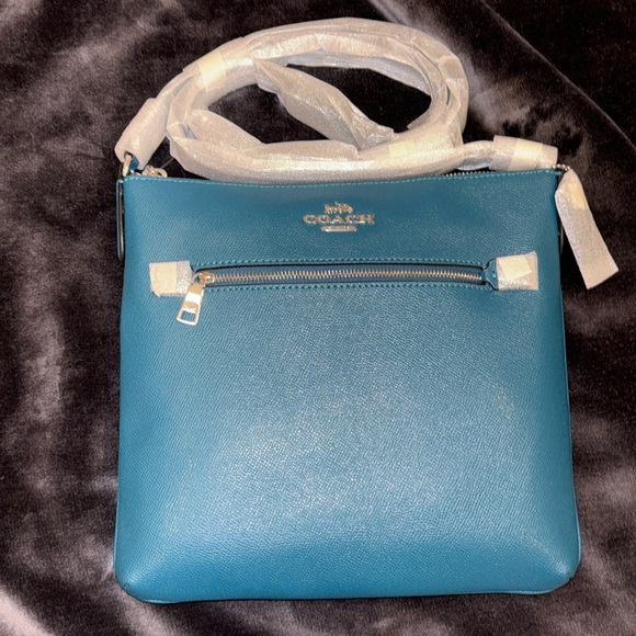 Coach Handbags - Coach Rowan File Bag - Turq